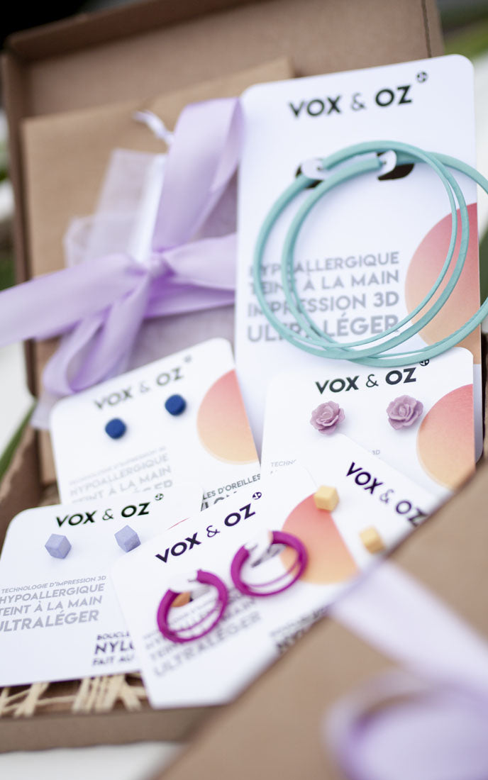 Tous les bijoux – Créations 3D légères & faites au Québec | Vox & Oz