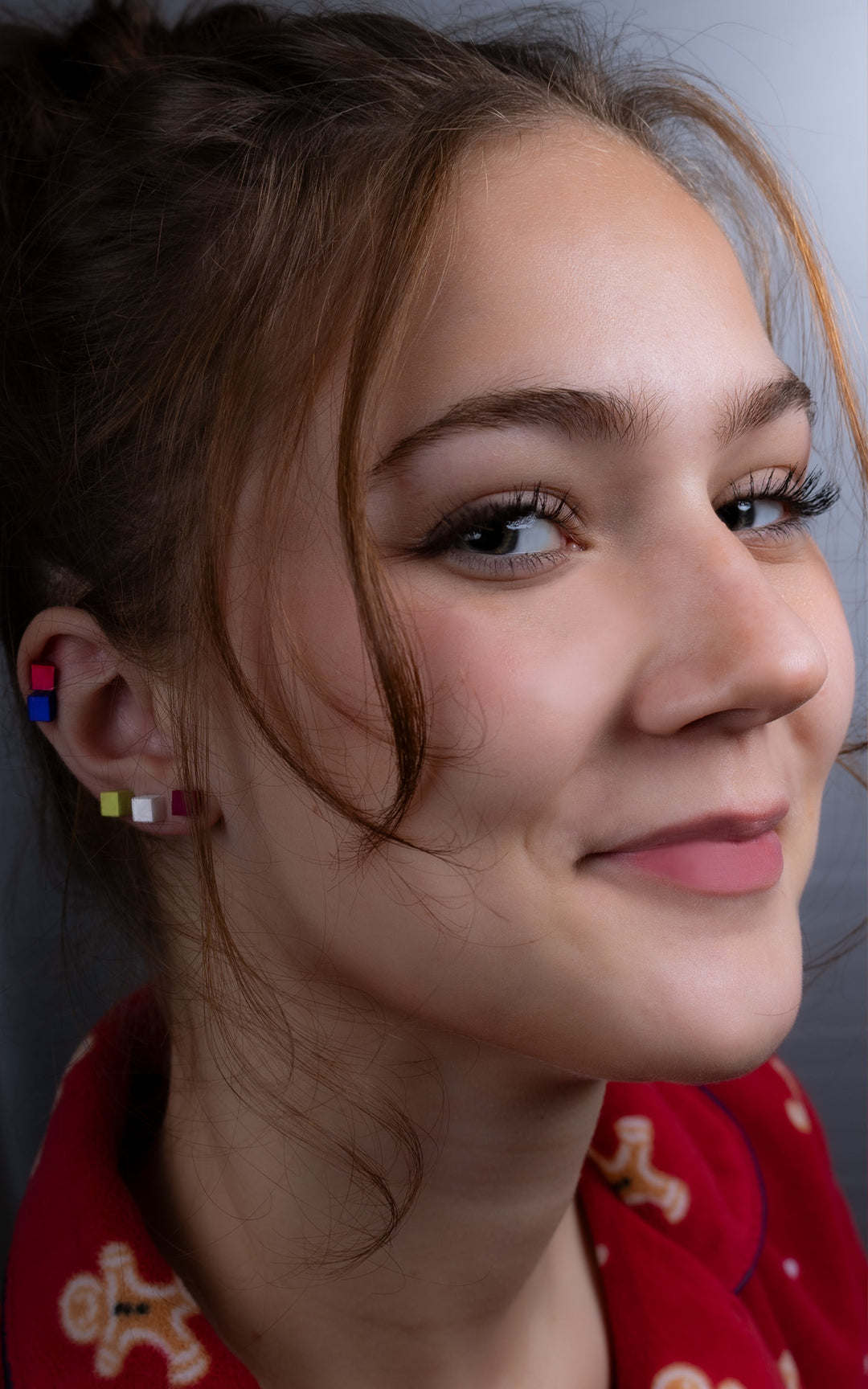 CUBIC – Puces d’oreilles cube en nylon recyclé | Minimalisme 3D