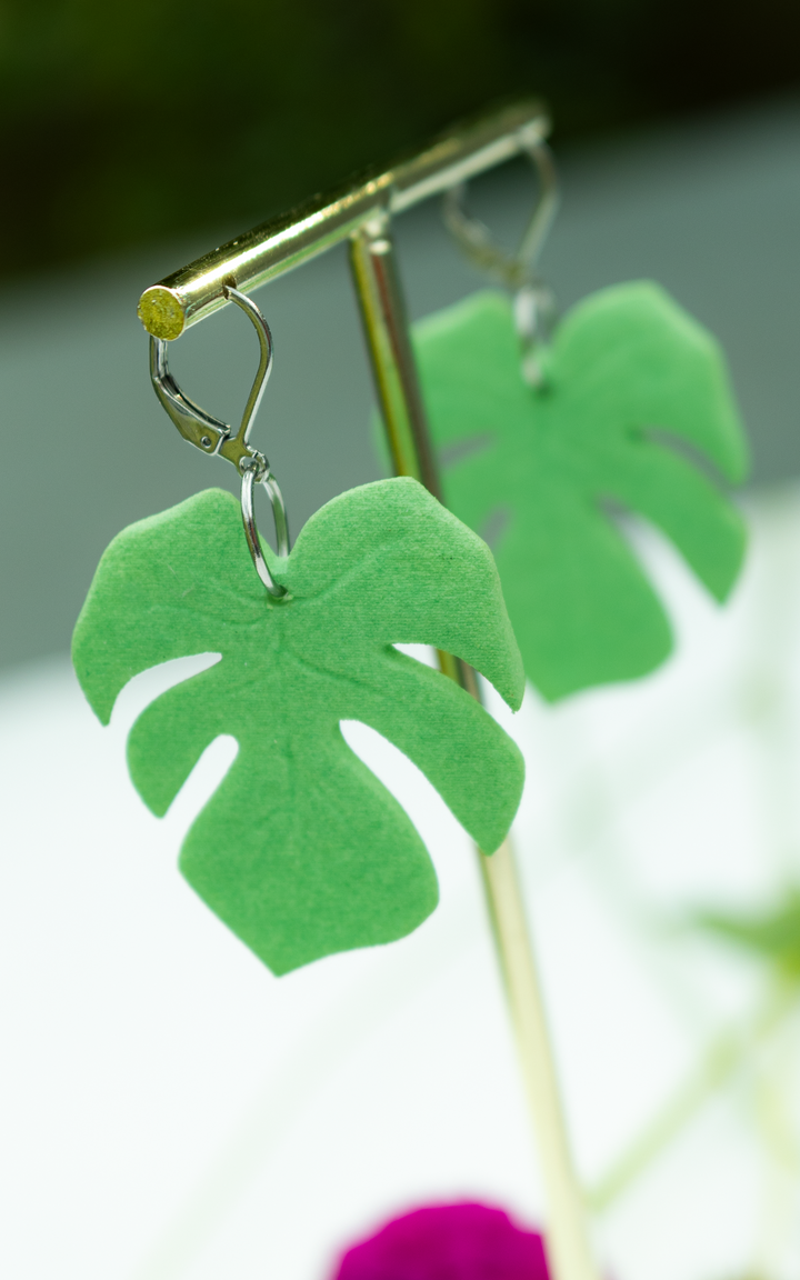 MAUI – Boucles d’oreilles Monstera