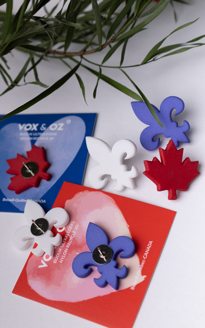 Épinglette Fleur de Lys – Bijou québécois contemporain ultraléger