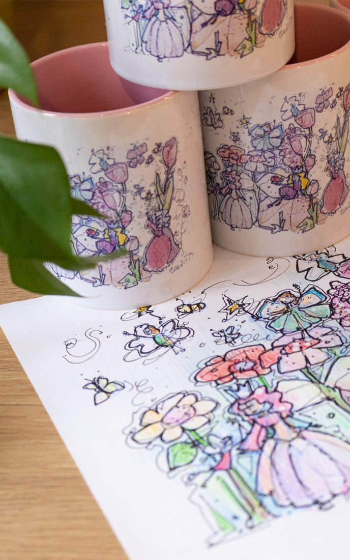 Tasse illustrée — La Princesse des Tulipes