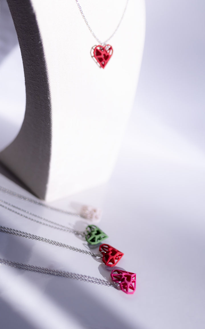 Collier coeur architecte