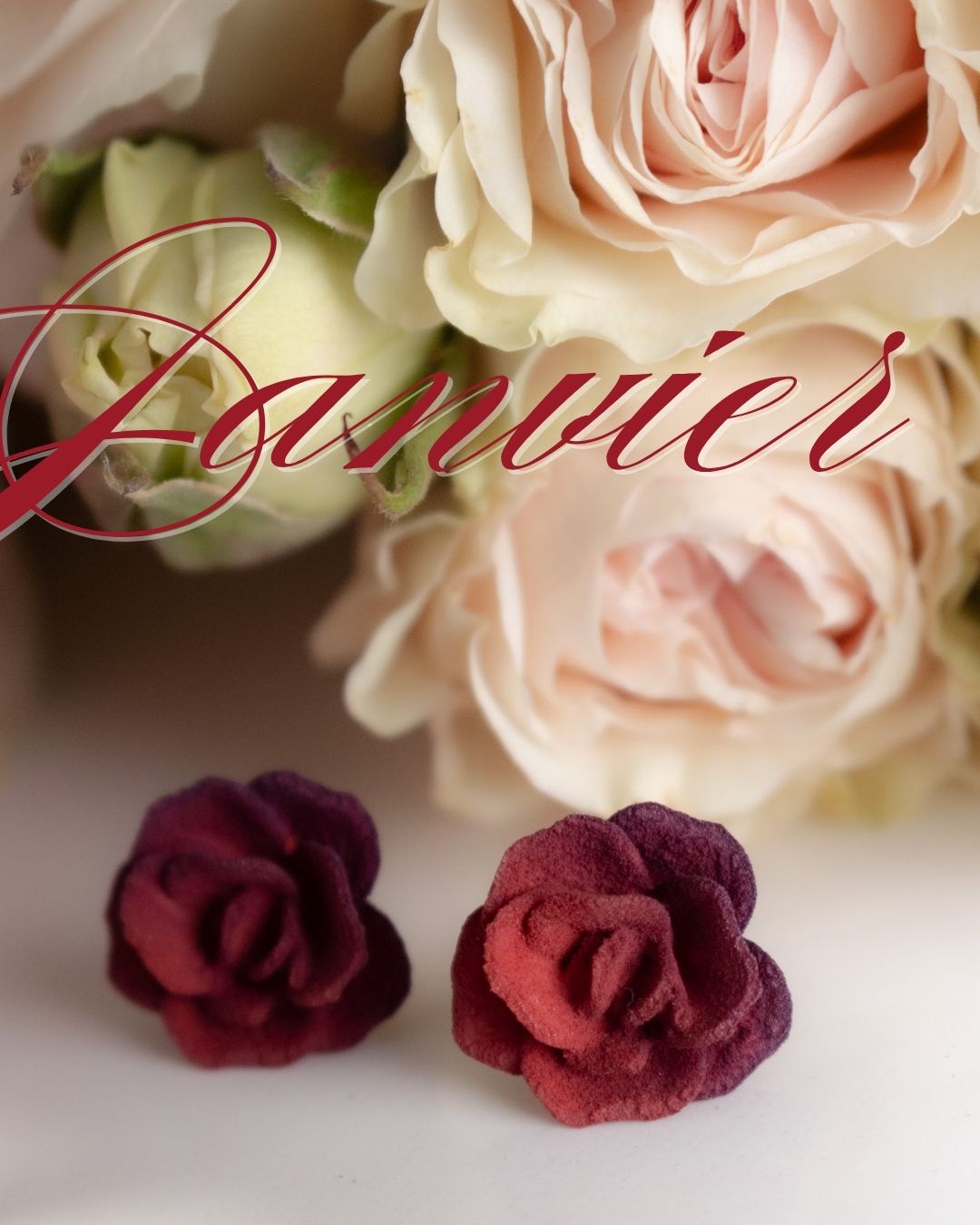 ROSE 3D – Boucles d’oreilles d’anniversaire