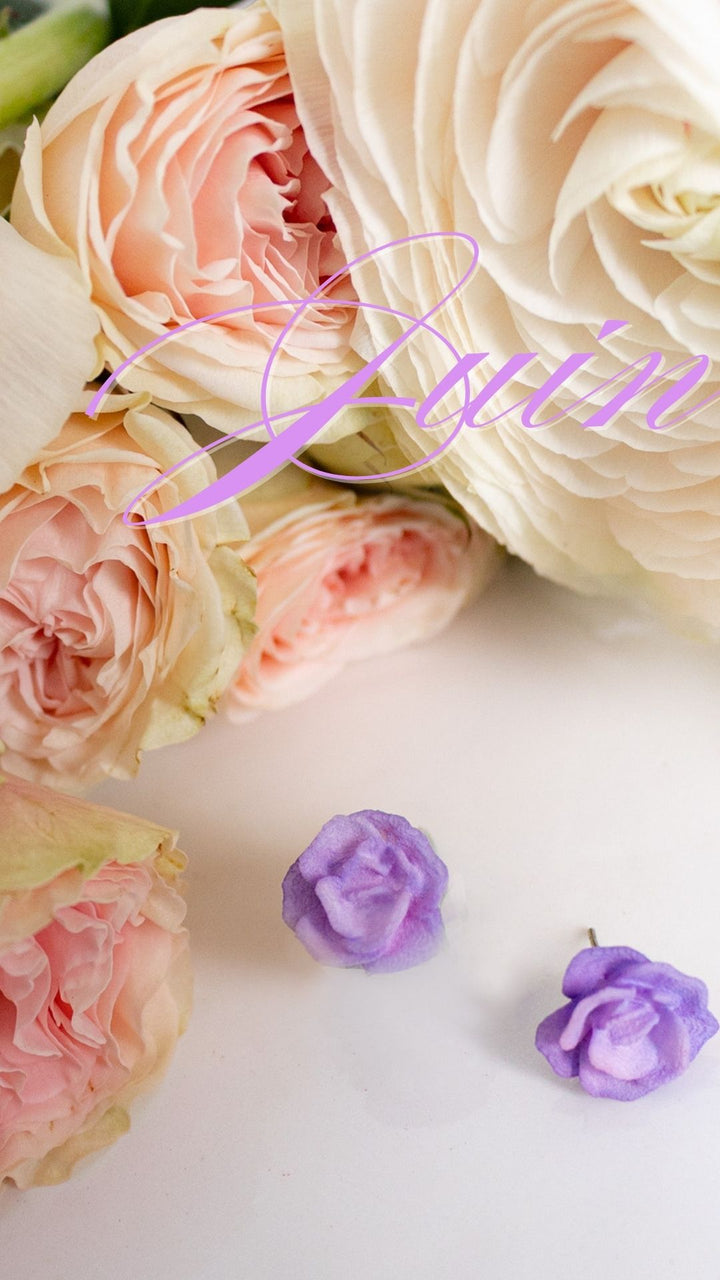 ROSE 3D – Boucles d’oreilles d’anniversaire