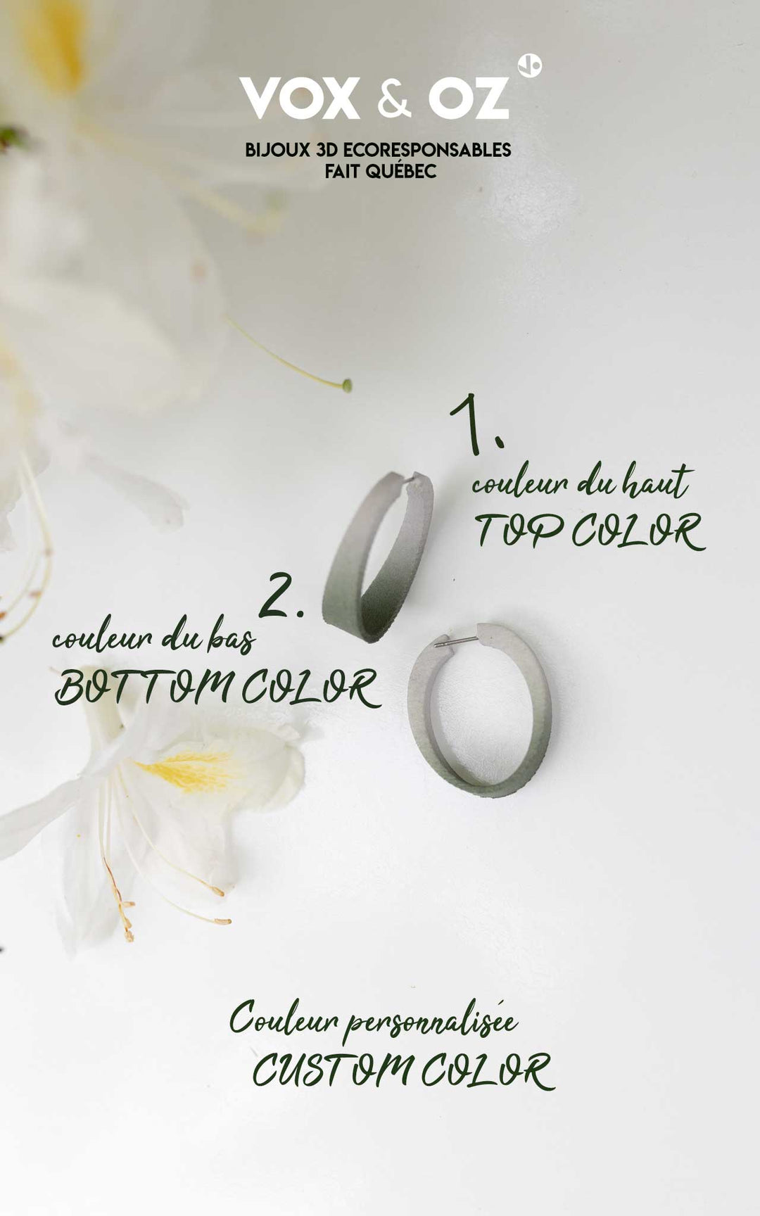 KIWI Boucles d'oreilles ovales