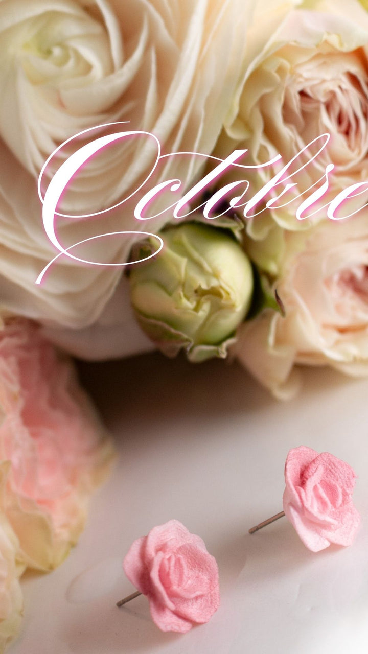 ROSE 3D – Boucles d’oreilles d’anniversaire