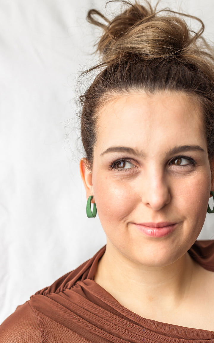 KIWI Boucles d'oreilles ovales