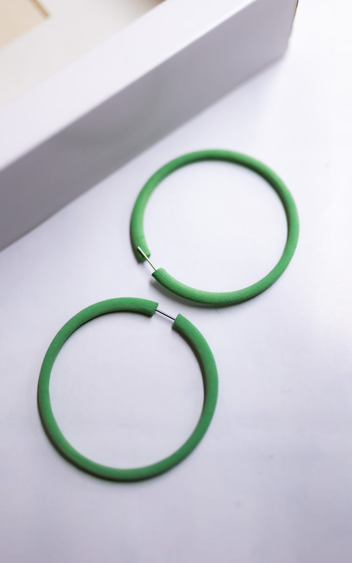 Boucles d’oreilles ultralégères faites au Québec – modèle Atlas vert