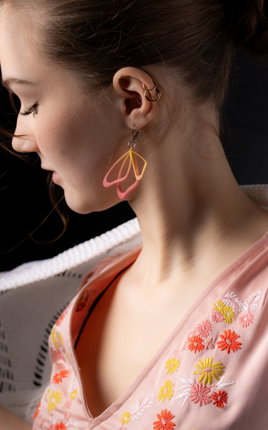 MONARQUE – Boucles d’oreilles ailes de papillon en 3D, ultralégères