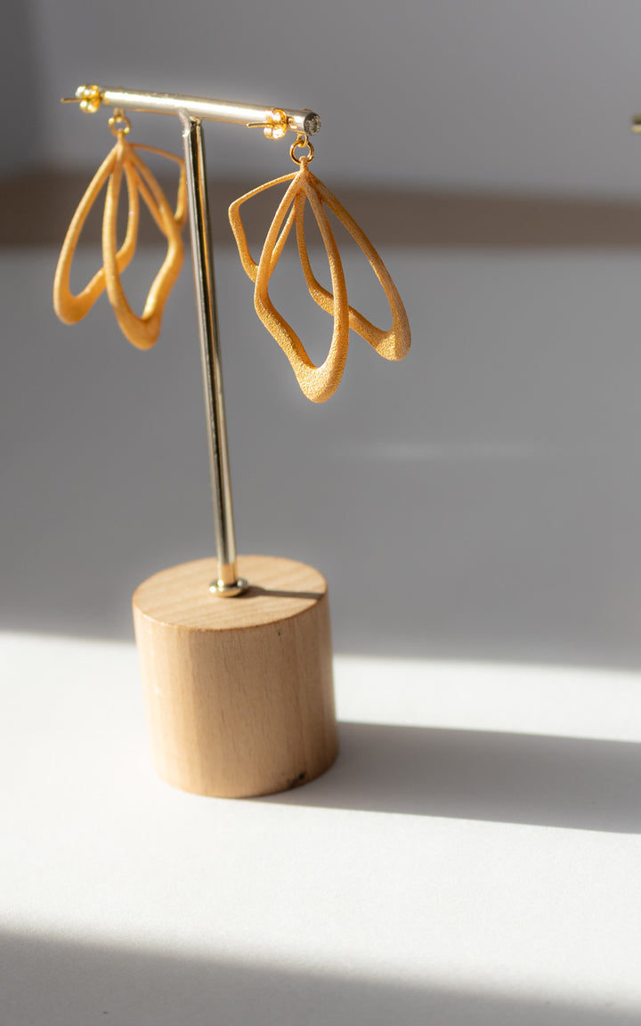 MONARQUE – Boucles d’oreilles ailes de papillon en 3D, ultralégères