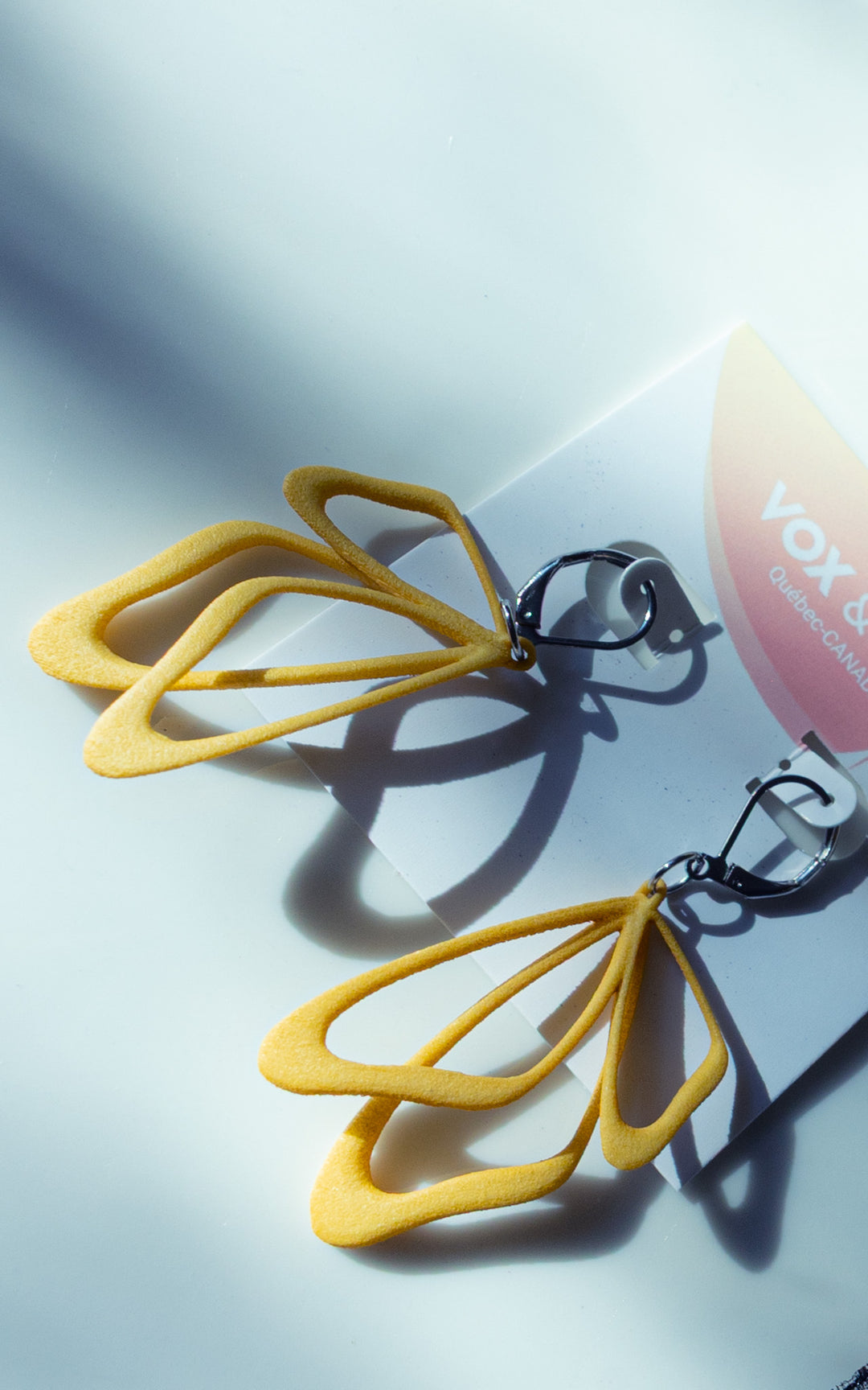 MONARQUE – Boucles d’oreilles ailes de papillon en 3D, ultralégères