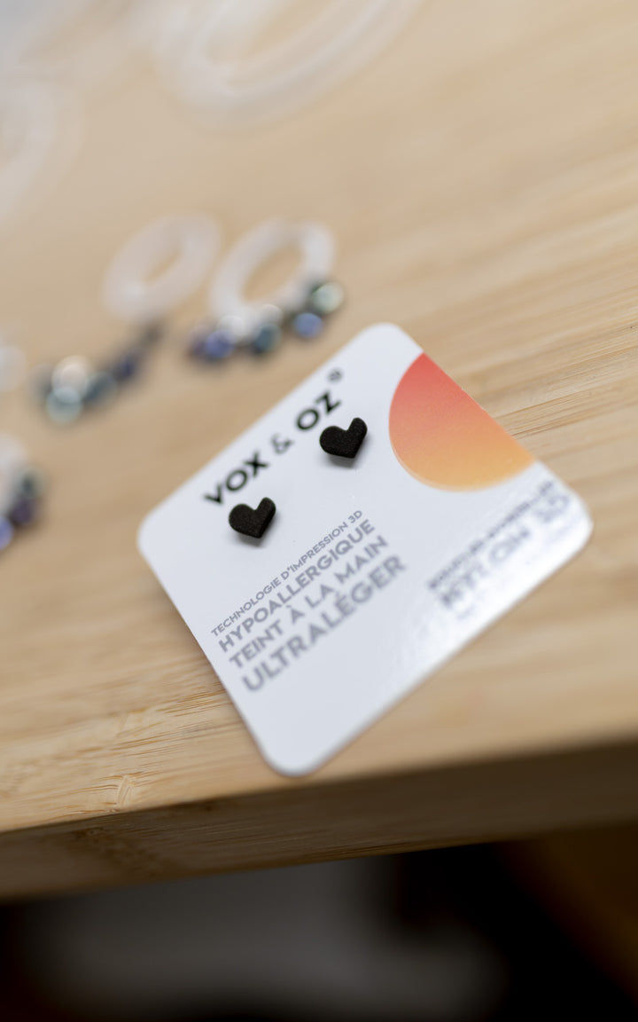 Mini-Z'amour | Boucles d'oreilles cœur ultralégères