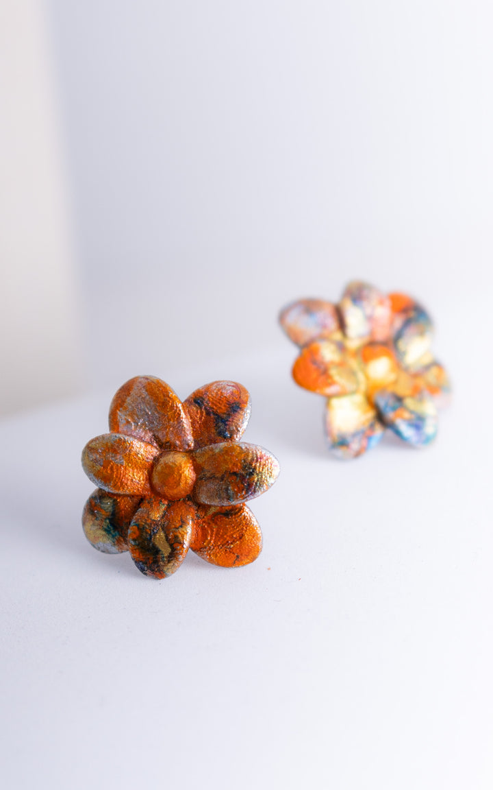 CHERRY Édition Spéciale – Boucles d’oreilles marbrées Pouring Paint | Vox & Oz