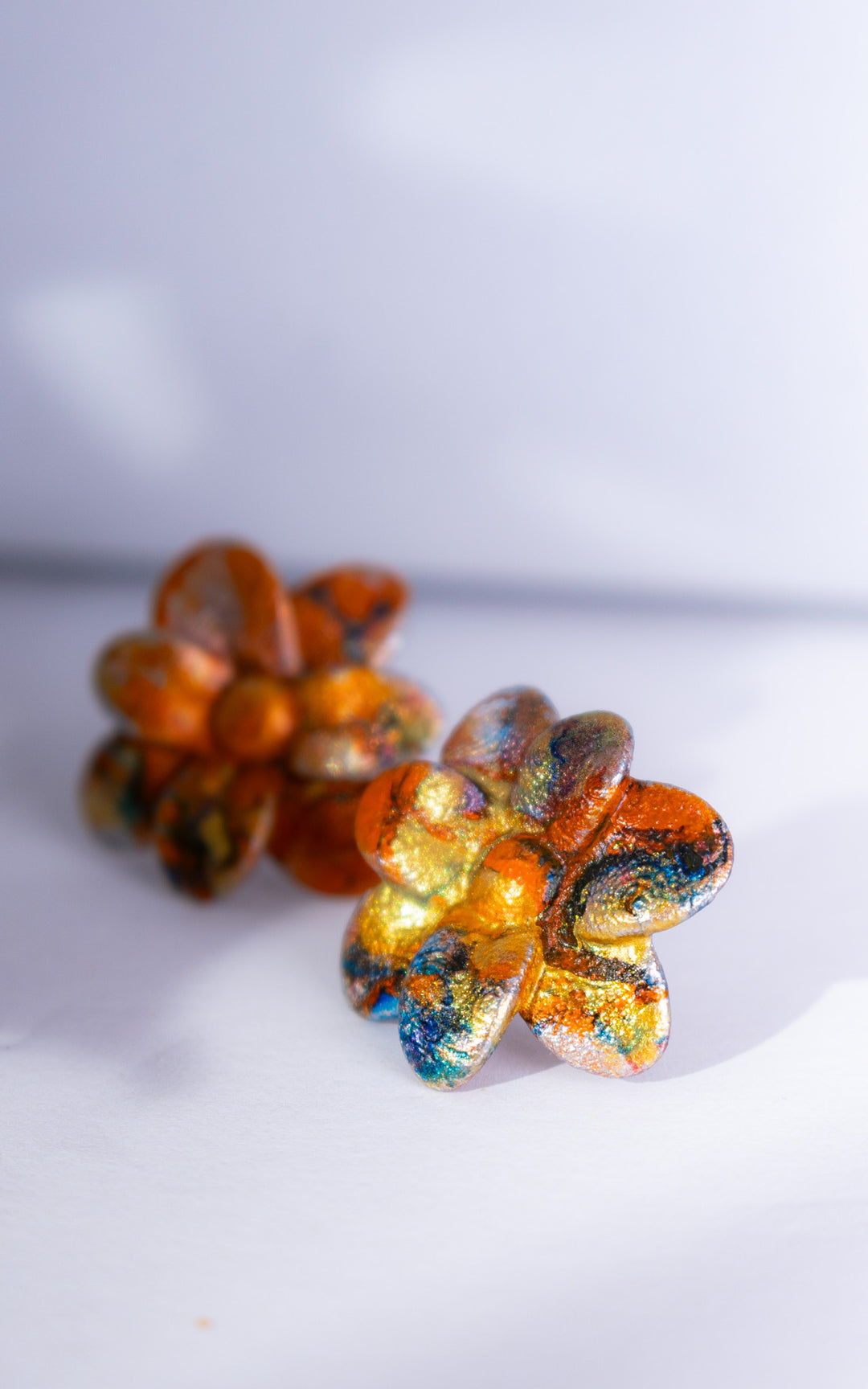 CHERRY Édition Spéciale – Boucles d’oreilles marbrées Pouring Paint | Vox & Oz