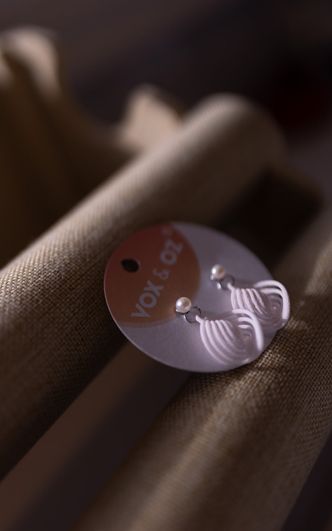 NEBULA Perle – Boucles d’oreilles spiralées 3D et perle d’eau douce