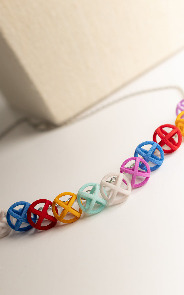 Collier CONSTELLATION – Sphères colorées en nylon recyclé