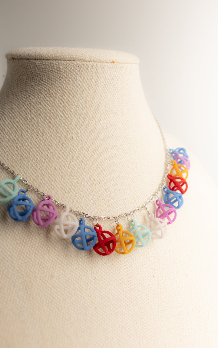 Collier CONSTELLATION – Sphères colorées en nylon recyclé