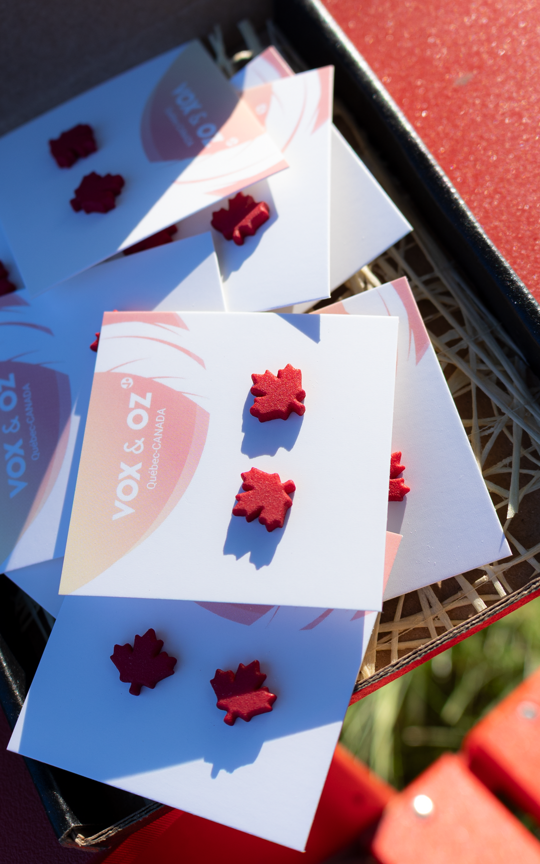 Feuille d’Érable – Puces d’oreilles symbole du Canada