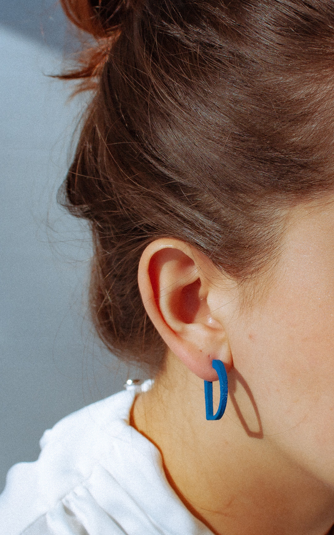 Boucles d'oreilles 3D , demi-lune, petite créoles D-Minor