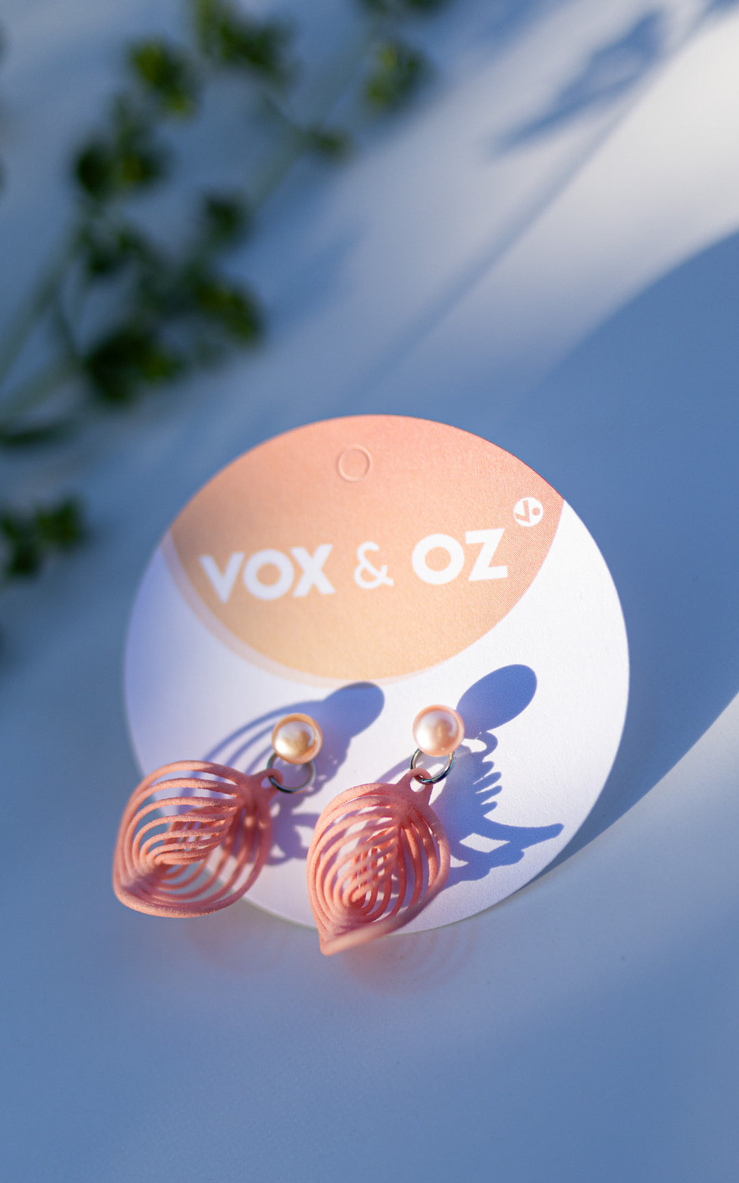 NEBULA Perle – Boucles d’oreilles spiralées 3D et perle d’eau douce